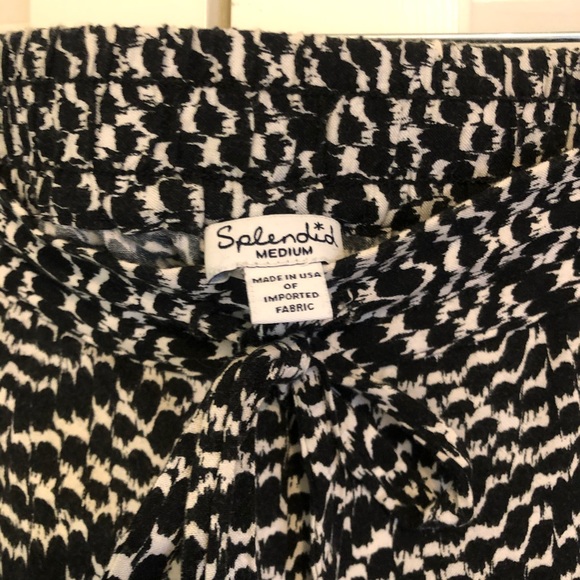Splendid Black and White Pattern Joggers - M - Picture 5 of 7